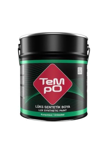Tempo Lüks Sentetik Yağlı Boya Siyah 15 Kg