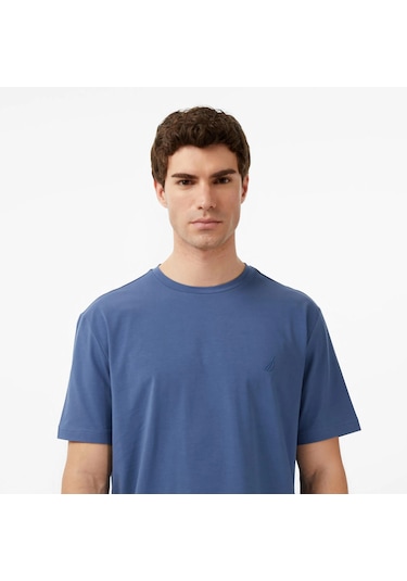 Nautica Regular Fit Erkek T-shirt V65361t İndigo
