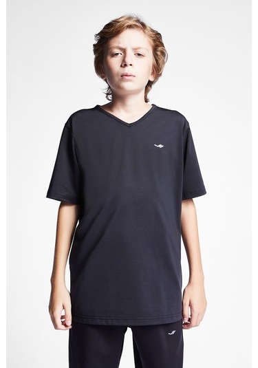 Lescon Çocuk Kısa Kol T-Shirt 24S-3221-24B Siyah