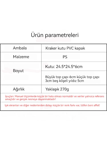 Noel Dekoratif Top Hediye Kutusu Seti R2-9 Mavi Ve Beyaz
