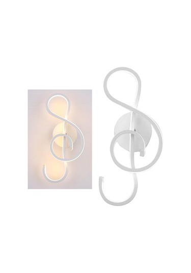 Suntek Pvc Duvar Lambası Başucu Aplik Işık Kapalı Koridor Beyaz Sıcak Işık