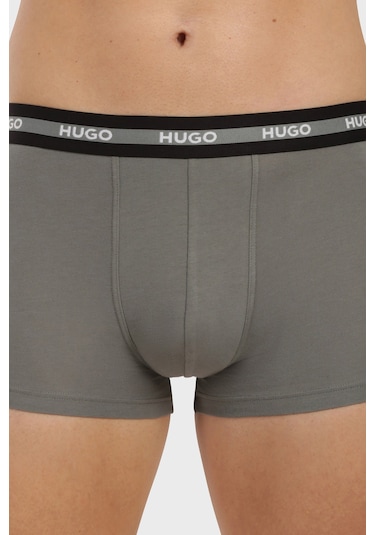 Hugo Erkek Boxer 50545668 996 Siyah Haki Antrasit