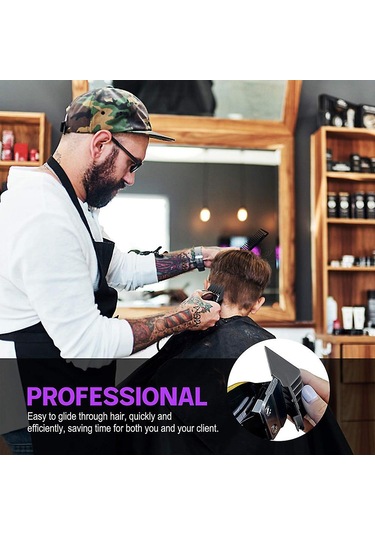 Saç Kesme Makinesi Kılavuz Tarakları Saç Kesme Makinesi Sınır Tarağı Saç Kesme Kılavuzu Değiştirilebilir Tarak Birçok Tıraş Makinesi/düzeltici İle Uyumlu 8 Adet