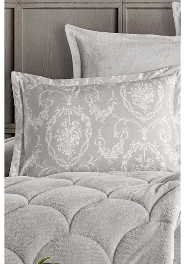 Nordqueen Wellsoft Çift Kişilik Uyku Seti Çift Taraflı Sorti Gri