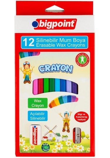Mum Boya 12 Renk Silinebilir Açılabilir Bigpoint