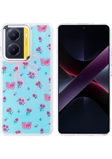 Biriva Home Poco X7 Pro Kılıf Airbag Tasarımlı Brvh Hadra Kapak - Kalp Kalp