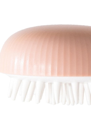 Suntek El Saç Derisi Masaj Şampuan Fırça Yetişkinler Pembe