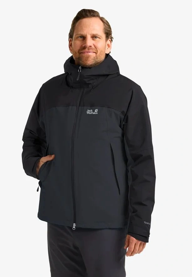 Jack Wolfskin Wild Places 3in1 Erk Gri Out. Ceket Gri