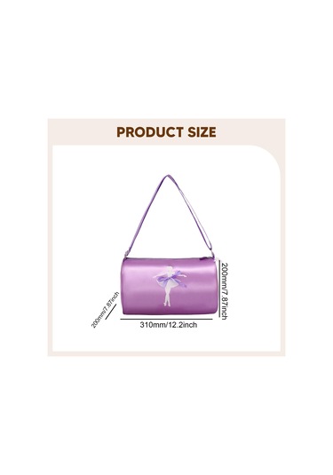 Suntek Kızlar Için Spor Çantası Tatlı Bale Dans Gösterileri Mor