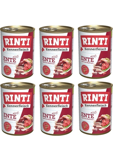 Rinti Ördekli Gurme Köpek Konservesi 400 G X 6 Adet