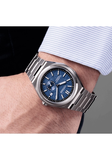 Citizen Nj0180-80l Zenshin Super Titanium Small Seconds Erkek Kol Saati Titanyum