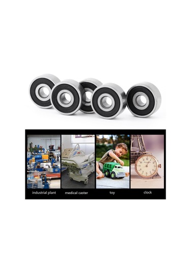 Wezone 10 Adet 623-2rs Miniature Rulman, 3x10x4mm, Çift Kauçuk Kapaklı, Çelik Malzeme, Düşük Gürültü, Mekanik Aletler İçin