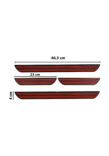 Golf 6 Kapı Eşiği 2010-2013 New Krom Kapı Eşiği 4 Parça Paslanmaz Çelik