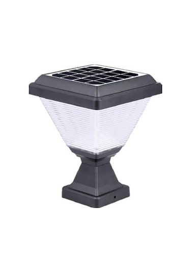 30w Solar Set Üstü Bahçe Armatürü Beyaz Işık