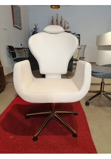 Gold Ayaklı Kuaför Kaş ve Makyaj Koltuğu