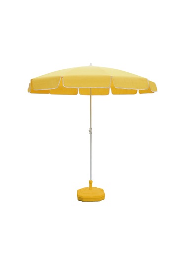 Ods Plaj Şemsiyesi 180/8 Bidonlu - Sarı Sarı