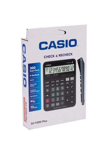 Casio DJ-120D Plus 12 Hane Hesap Makinesi
