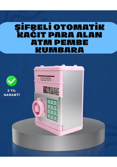 Şifreli Elektronik Para Biriktirme Kumbarası Büyük Kapasiteli