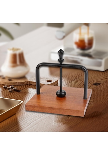 Homyl Tezgah Peçetelik Masa Üstü Mendillik Ahşap Taban Dekoru Siyah