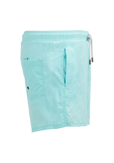 Mint Su İtici Özellikli Naylon Kumaş Düz Renk Basic Erkek Plaj Deniz Şort Mayo - 540-mint 001