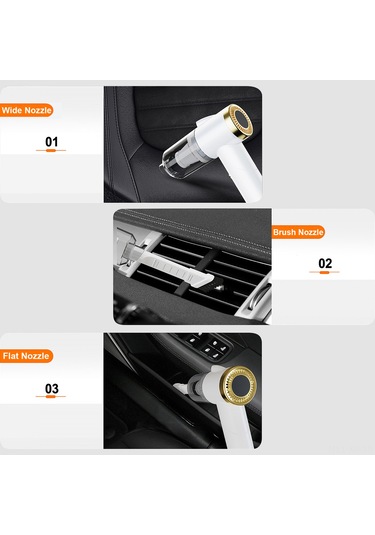 Xiyyadms "120w Kablosuz Led Aydınlatmalı Katlanabilir El Süpürgesi - 9000pa Güçlü Emiş, Araç Ve Ev Kullanımı İçin"