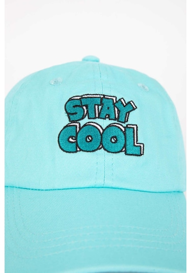 Defacto Erkek Bebek Pamuklu Beyzbol Basketbol Şapkası C1210A524SMBE174 Mavi