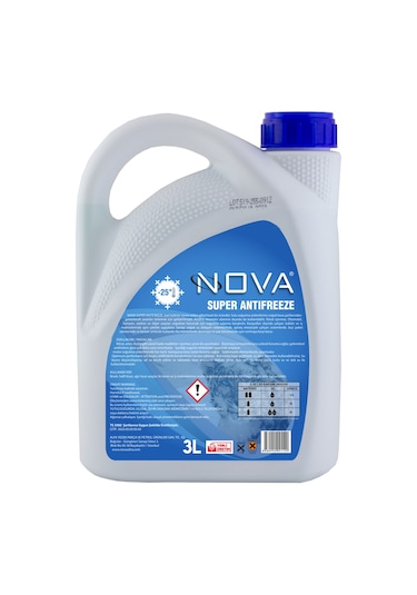 Nova ULTRA -25 Derece 3 Litre Yeşil Antifriz