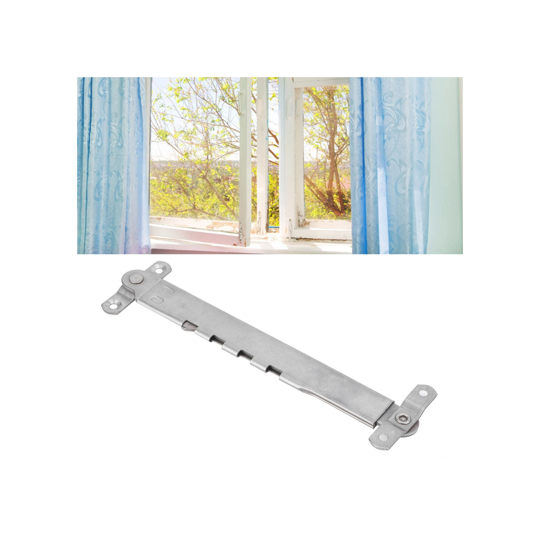 Geeroyoo Pencere Açılış Açılarını Sabitleyen Paslanmaz Çelik Uzatılabilir Rüzgar Dayanıklı Vidalı Dayanak 10 İnç