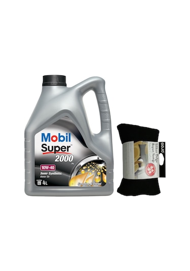 Mobil Super 2000 X1 10W-40 Yarı Sentetik Motor Yağı 4 L + Boyun Yastığı