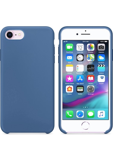 Apple Uyumlu iPhone 7 Kilif Içi Kadife Silikon Lansman Tam Koruma 405634354