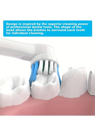 Yuqing 4 Adet Yedek Diş Fırçası Kafaları Oral-b Braun İle Uyumlu