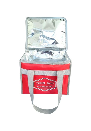 TermBag Katlanabilir Termal Termo Termos Çanta Kırmızı
