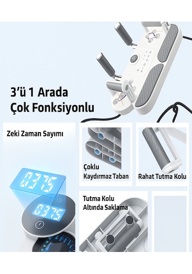 Raiden St-3 Egzersiz Şınav Tahtası 3ın1 Barfiks Push-up, Plank Ve Direnç