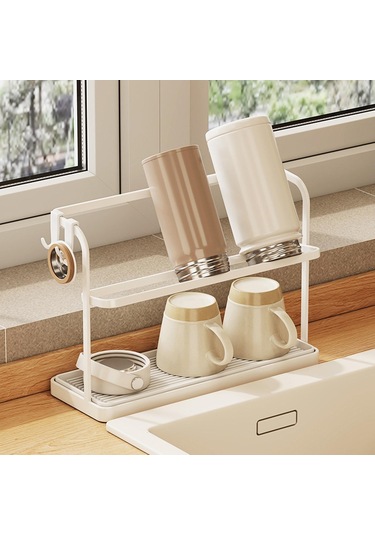 Dolıty Bardak Kurutma Rafı Raf Standı Içecek Bardağı Şişe Beyaz