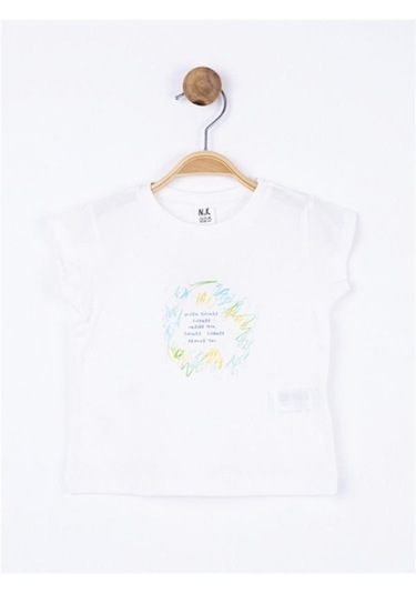 Nk Kids Kız Bebek Time Yazılı Pamuklu Tshirt-11896 Ekru
