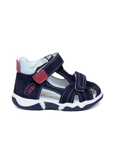 Minican Gn Zn B 615 Bebe Kız Çocuk Hakiki Deri Düz Lacivert Lacivert