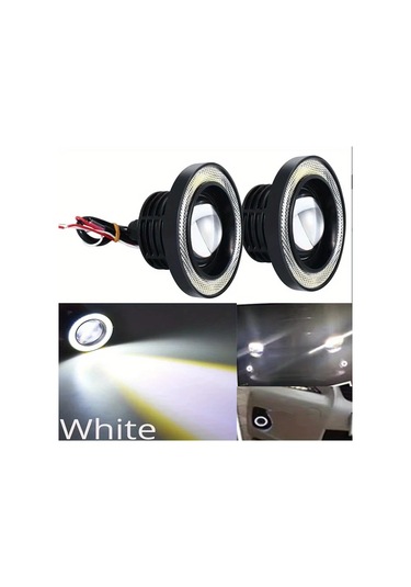 Dashanshop Mavi Renk 2 Adet Evrensel 3.5 Inç Angel Eye Far Işıkları