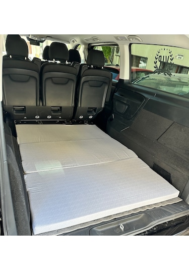 Araç Yatağı Sünger Katlanabilir Oto Yatağı Üniversal 120x180x6 Cm-tesla Ve Birçok Modele Uygun-gri