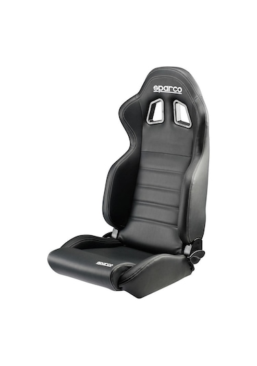 Sparco R100 Deri Cadde Koltugu Siyah