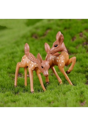 Lijinxu Bahçe Heykel Dekor Yapay Geyik Heykeli Hayvan Reçine El