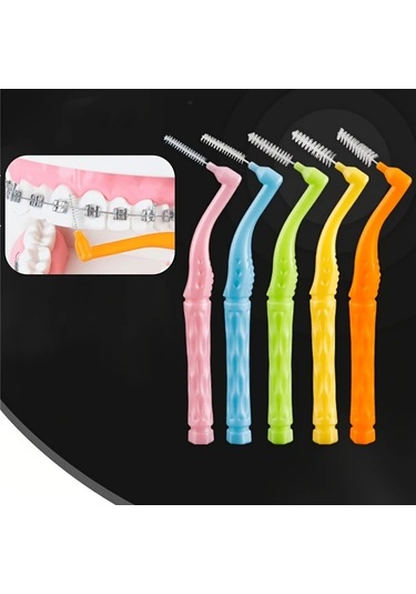 Willowhaven 10 Adet Pembe 0.6mm Diş Arası Fırçası, Diş Teli Temizleme Fırçası, Diş Gap Temizlik Fırçası