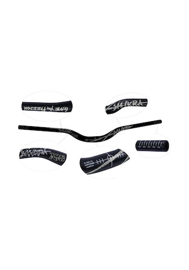 Suntek Dağ Bisikleti Yükseltici Çubuğu Ekstra Uzun Mtb Bmx Dh Siyah