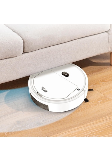 Suntek 4'ü 1 Arada Robot Süpürge Usb Şarjı Ev Evcil Beyaz
