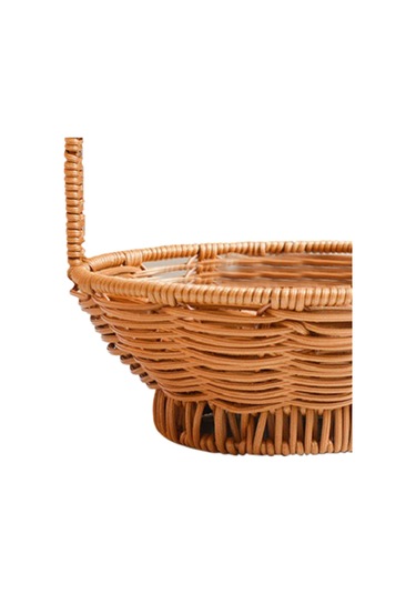 Homyl Açık Plaj Alışverişi Için Dokuma 14cmx25cm Kahverengi