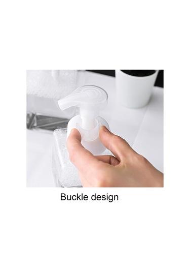 Dold Plastik Pompa Şişeleri, 250ml, Şeffaf Kare Köpük Dispenseri