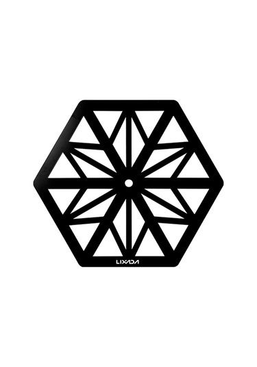 Lixada Lixada Taşınabilir Işık Direği Tepsisi Hafif Paslanmaz Siyah