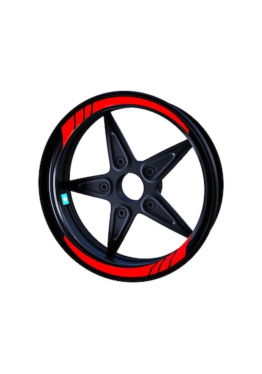 Moto GP Bayrak Kırmızı İç Jant Şeridi Sticker Çınar Extreme