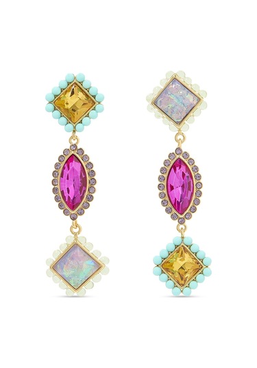 Regency Linear Earrings Kadın Küpe 5x1x0.5 Cm Çok Renkli