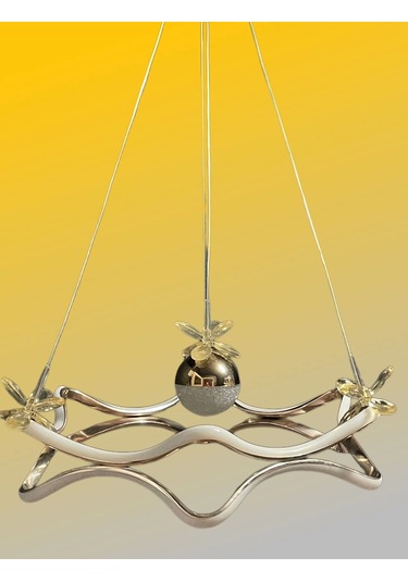 Serçe'den Salon Ve Oturma Odası Led Avize Altın - Gold