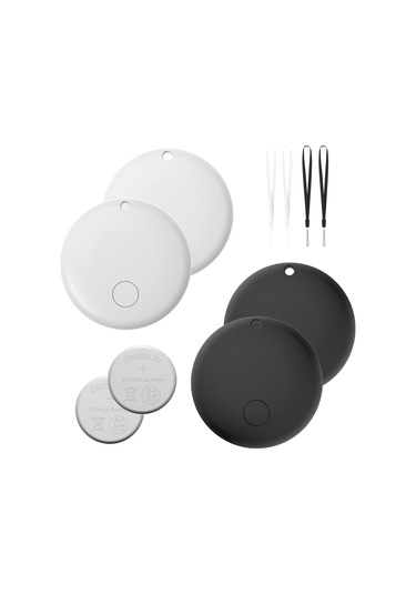 Yifomall F08 Mfı Onaylı Bluetooth 4 Adet - 'bul' Uygulaması İle Çalışır, 10 Ay Pil Ömrü, Siyah Ve Beyaz 2+2